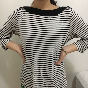 Ralph Lauren Black and White Striped Sweater